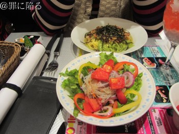Harusame salad & Y.W.F. pasta